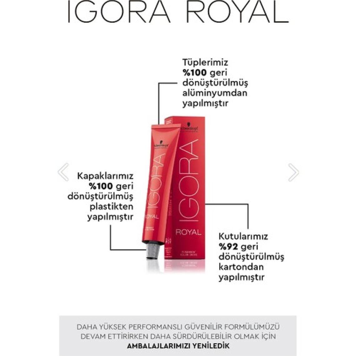 Schwarzkopf Igora Royal Saç Boyası 8-77 Açık Kumral Yoğun Bakır 60 ml