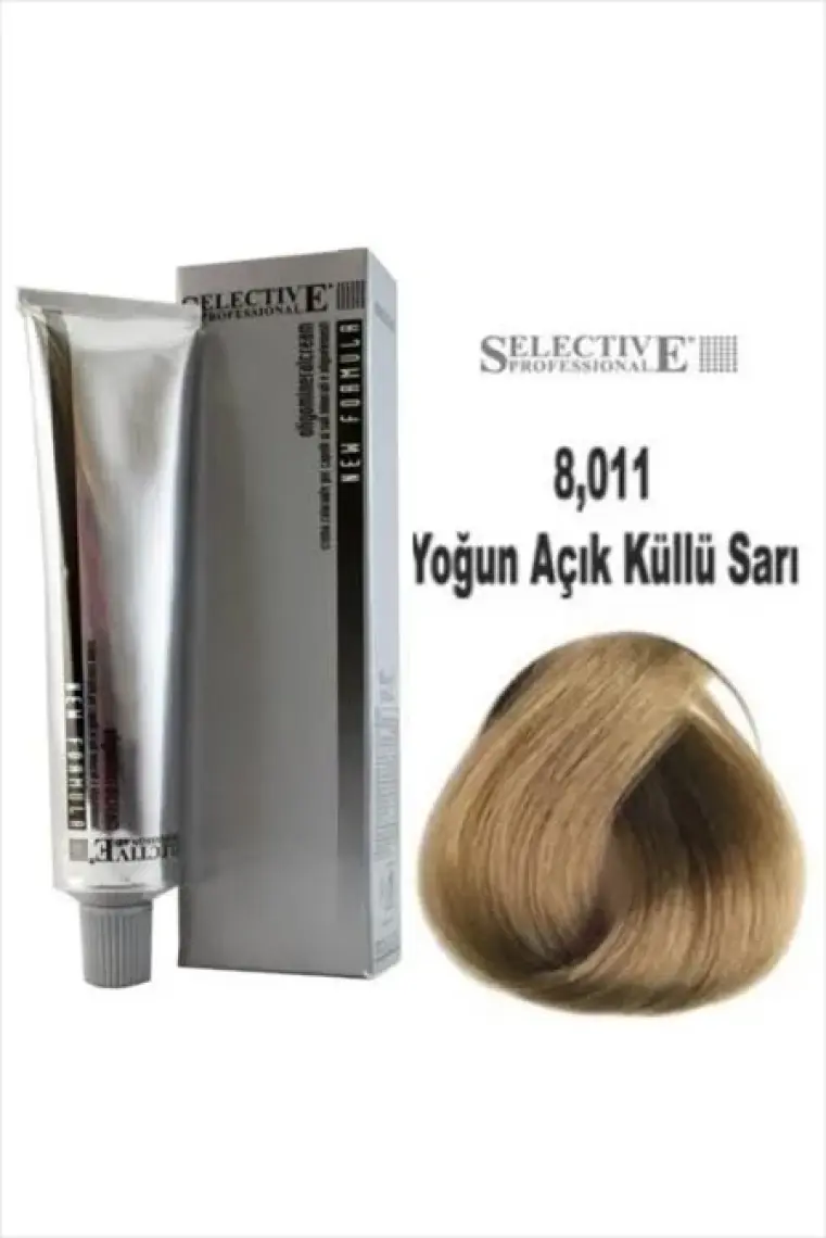 Selectıve Professıonal Tüp Saç Boyası  8.011 Yoğun Açık Küllü Sarı