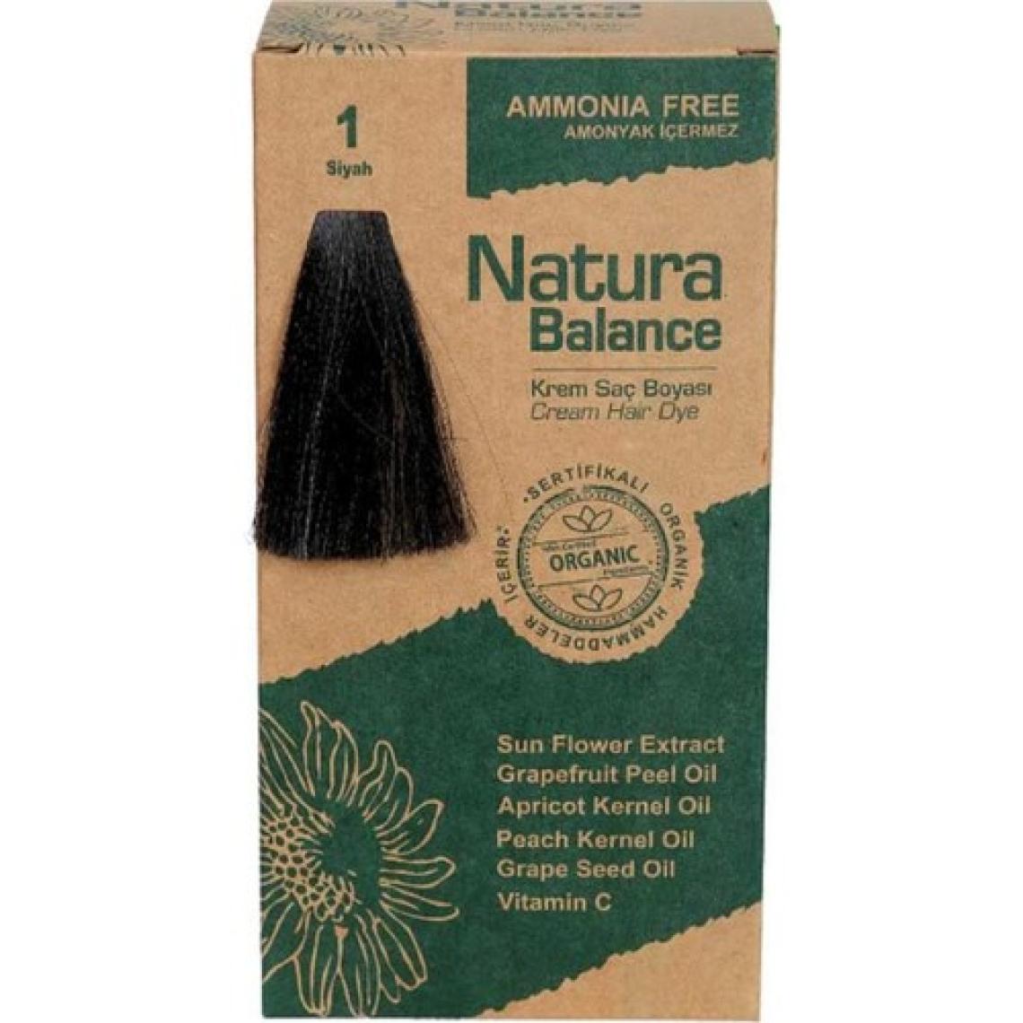 Natura Balance (Krem Saç Boyası) Siyah 1 60ML