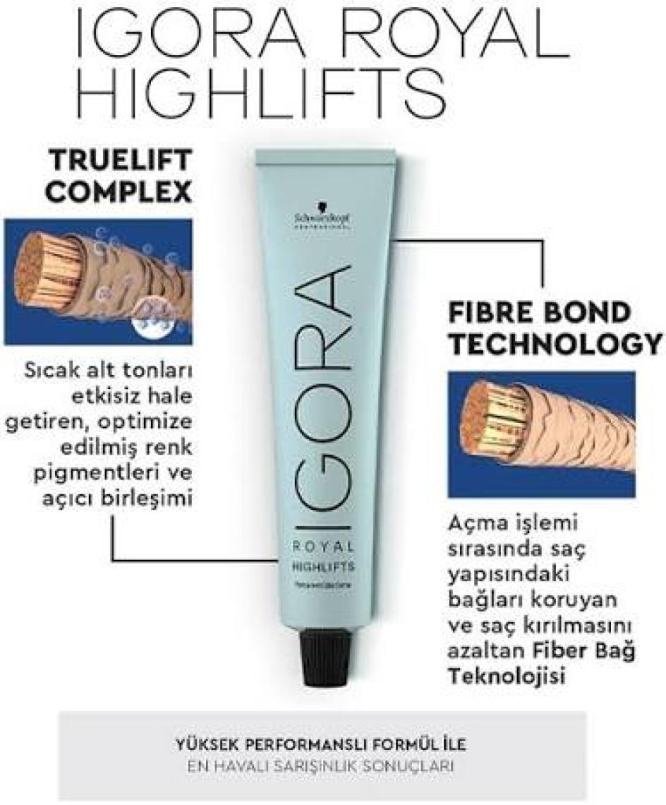 Schwarzkopf Igora Royal Saç Boyası 10-21 Ultra Sarı Küllü Sandre 60 ml