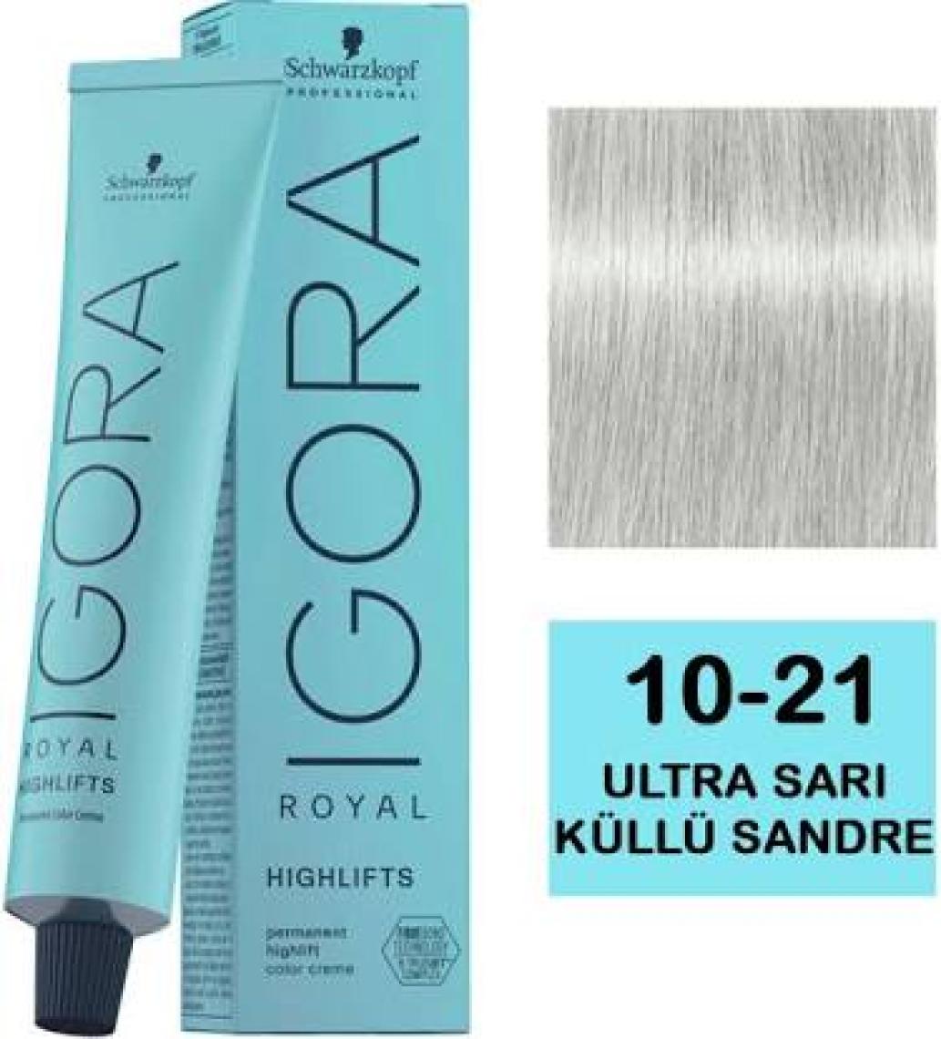Schwarzkopf Igora Royal Saç Boyası 10-21 Ultra Sarı Küllü Sandre 60 ml