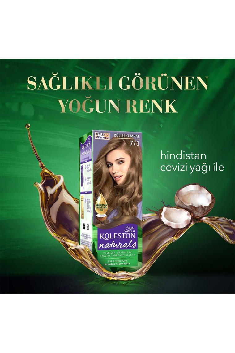 Wella Koleston Naturals 7/1 Küllü Kumral Saç Boyası