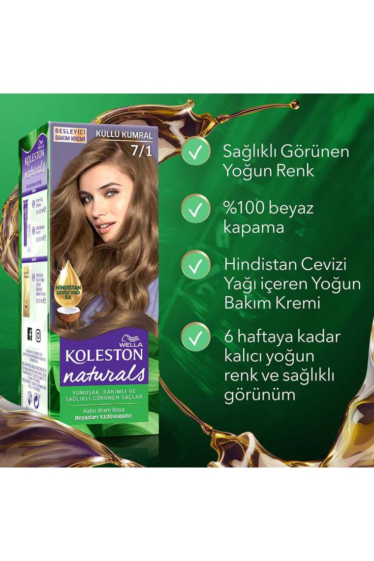 Wella Koleston Naturals 7/1 Küllü Kumral Saç Boyası