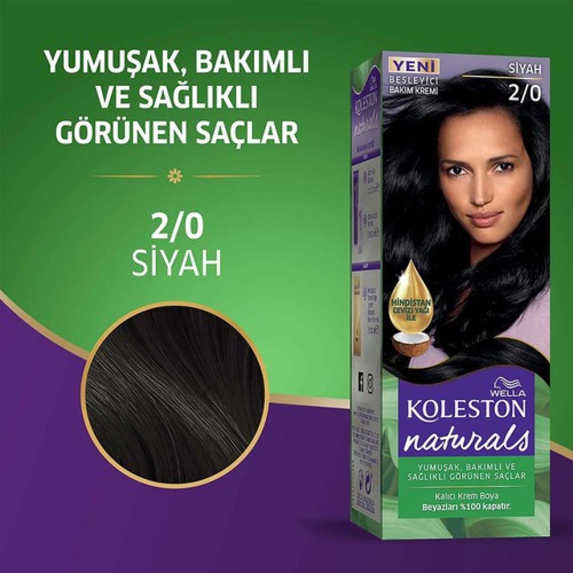 Wella Koleston 2/0 Siyah Saç Boyası