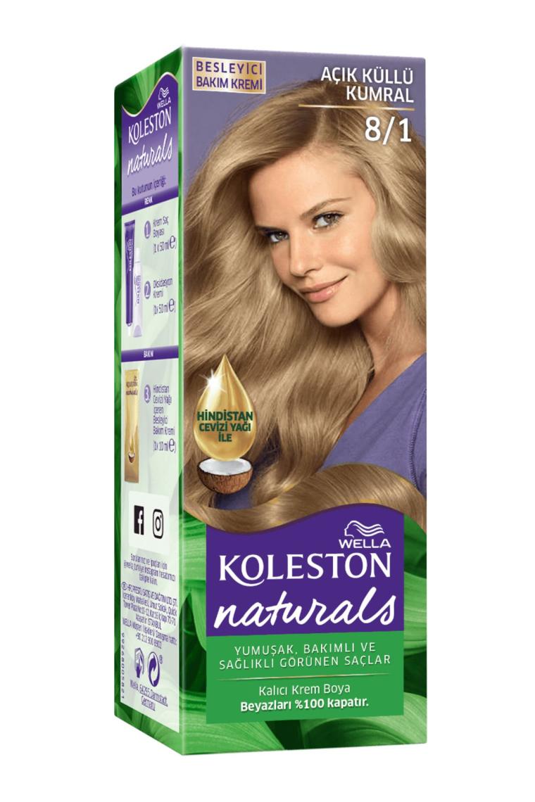 Wella Koleston Naturals 8/1 Açık Küllü Kumral