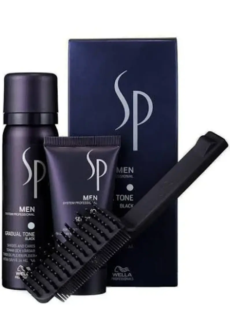 Wella Sp Men Pigment Mousse Black 60ml Gradual Tone Pigment Mousse Siyah