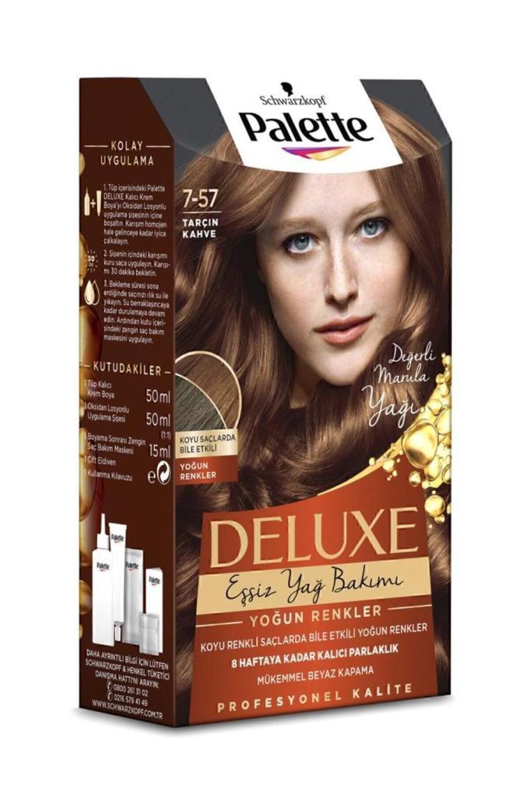 Schwarzkopf Palette Deluxe Yoğun Renkler 7-57 Tarçin Kahve Saç Boyası