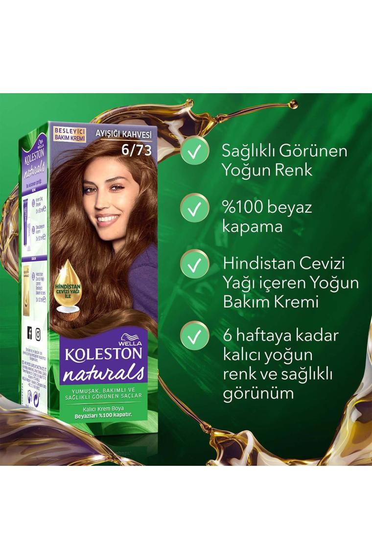 Wella Koleston Naturals 6/73 Ayışığı Kahvesi Saç Boyası