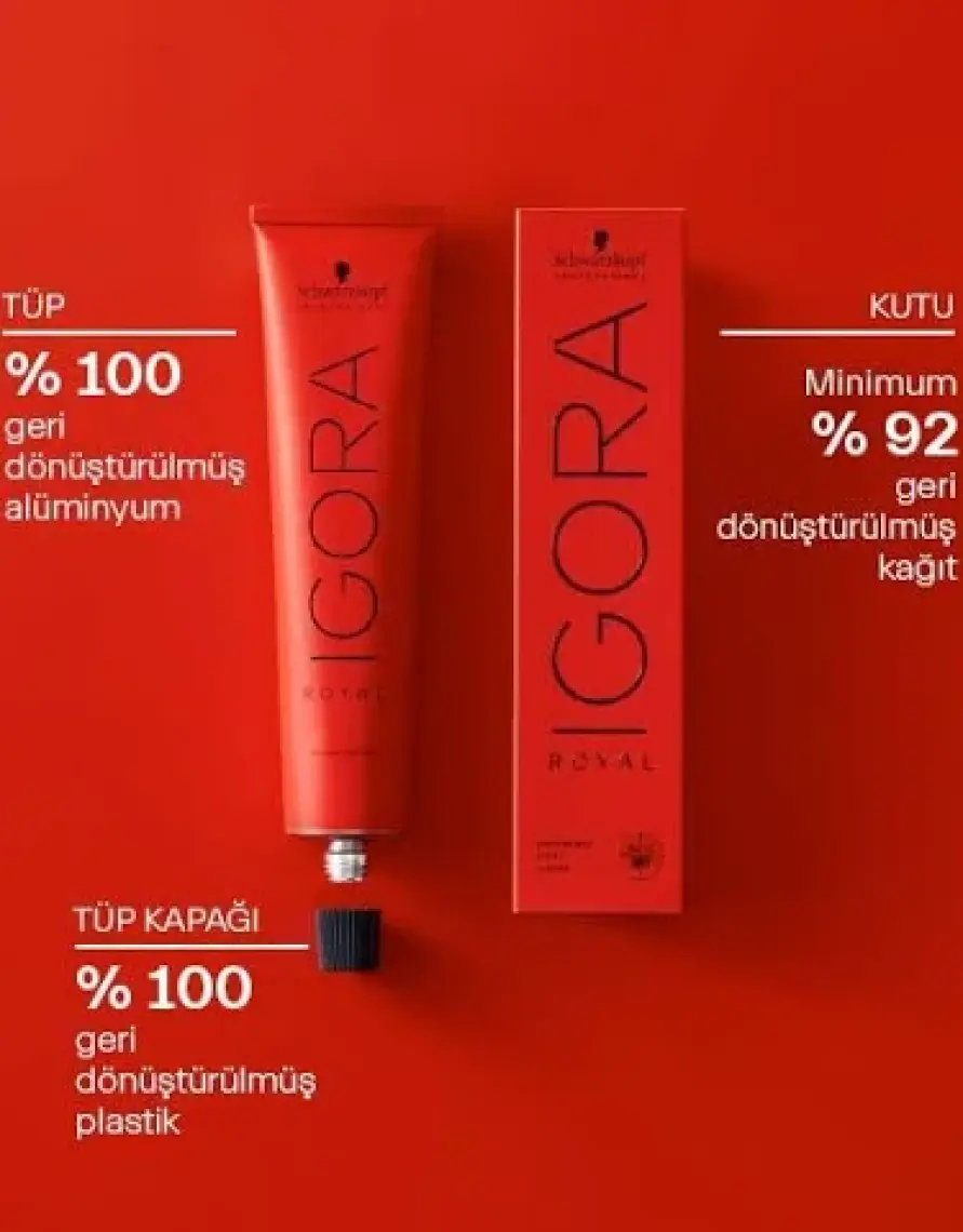 Schwarzkopf Igora Royal Saç Boyası 8-77 Açık Kumral Yoğun Bakır 60 ml
