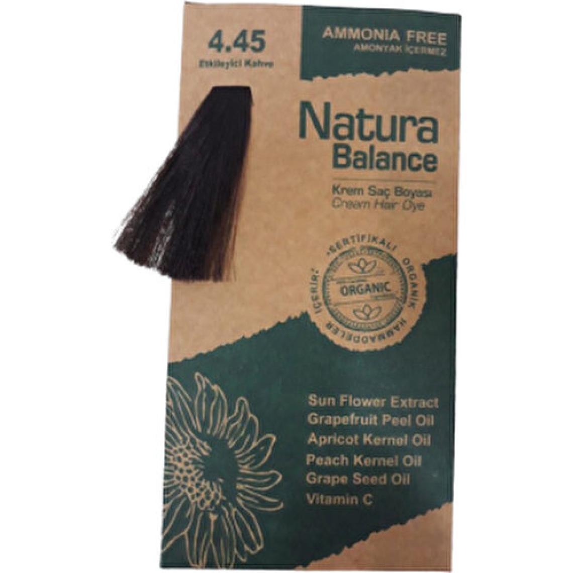 Natura Balance Organik 4.45 Etkileyici Kahve Saç Boyası