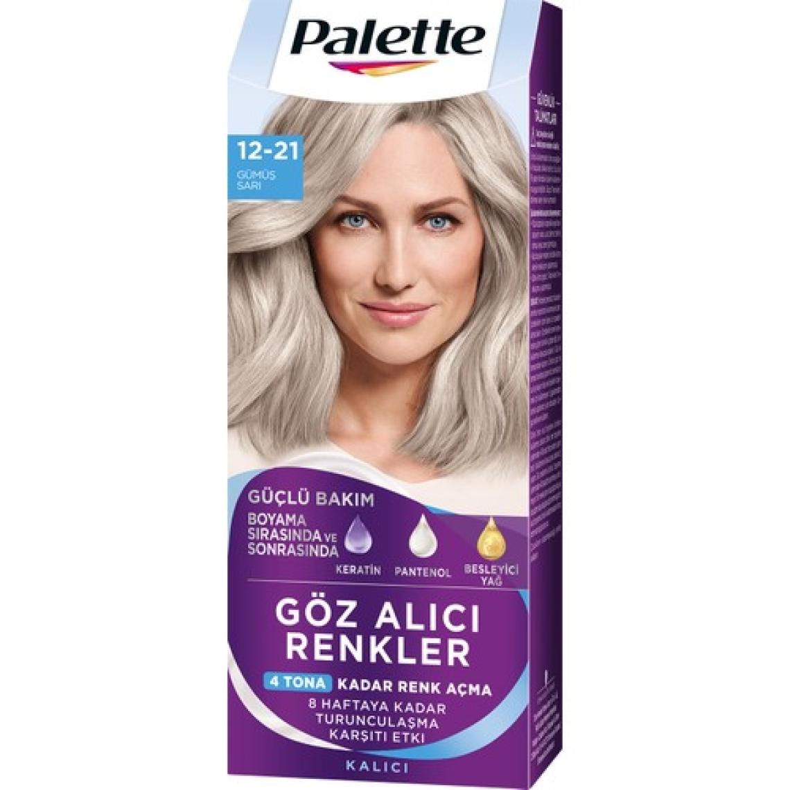 Palette 12-21 Gümüş Sarı Saç Boyası