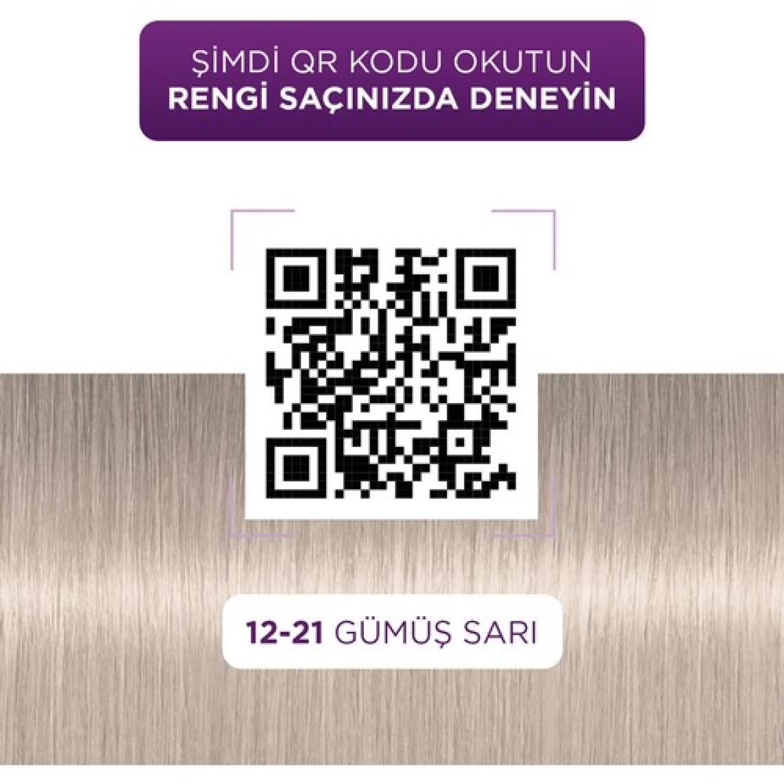 Palette 12-21 Gümüş Sarı Saç Boyası