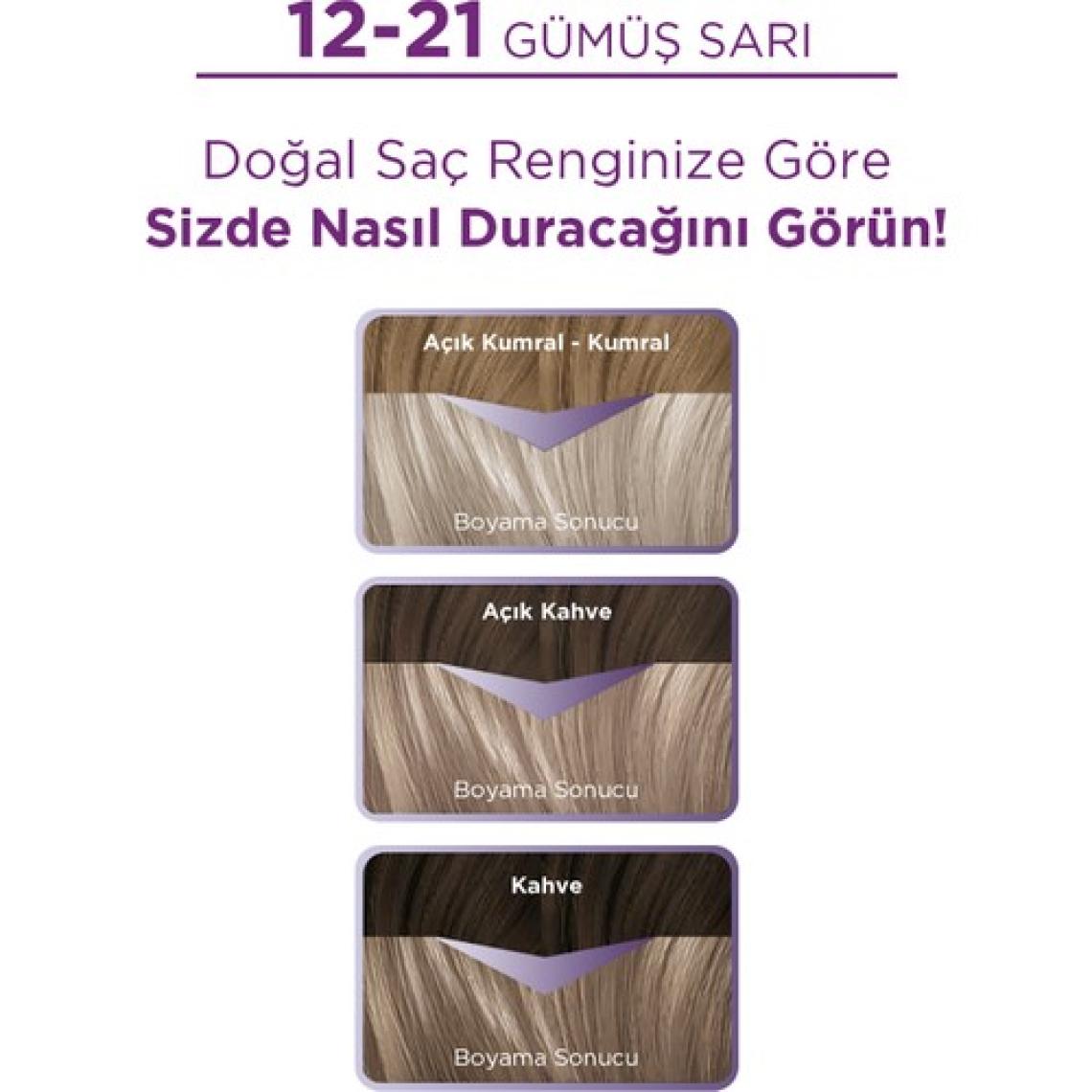 Palette 12-21 Gümüş Sarı Saç Boyası