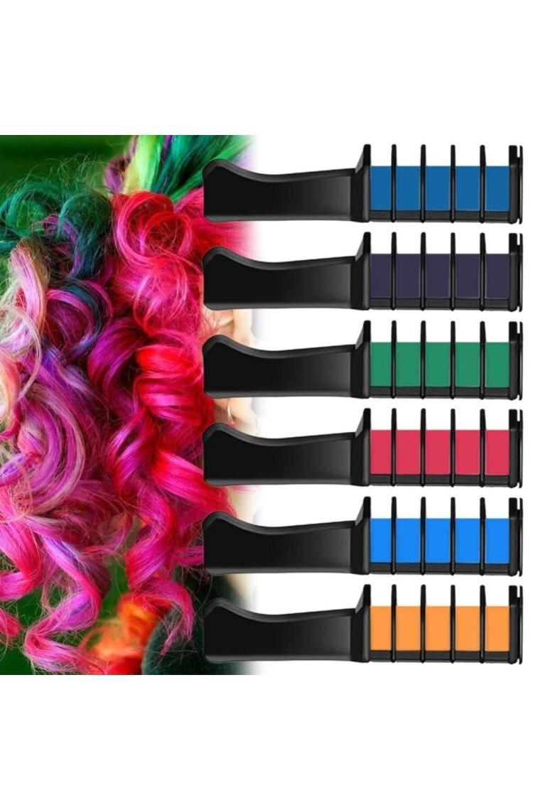 Pazariz Rengarenk Saç Boyama Tebeşiri - Mini Taraklı Konsept Saç Boyama Seti Hair Chalk Koyu Mavi