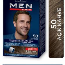 Schwarzkopf Men Perfect 50 Açık Kahve Erkeklere Özel Saç Boyası
