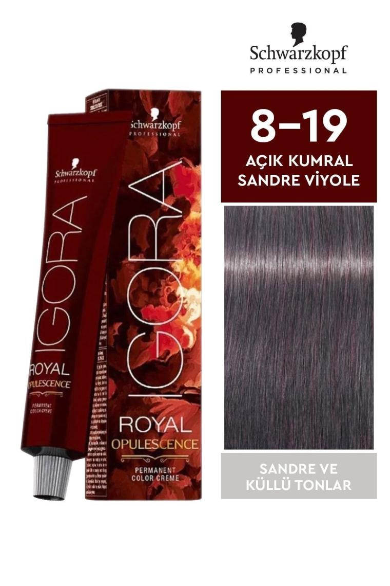 Royal Opulescence 8-19 Açık Kumral Sandre Viyole Saç Boyası 60ml