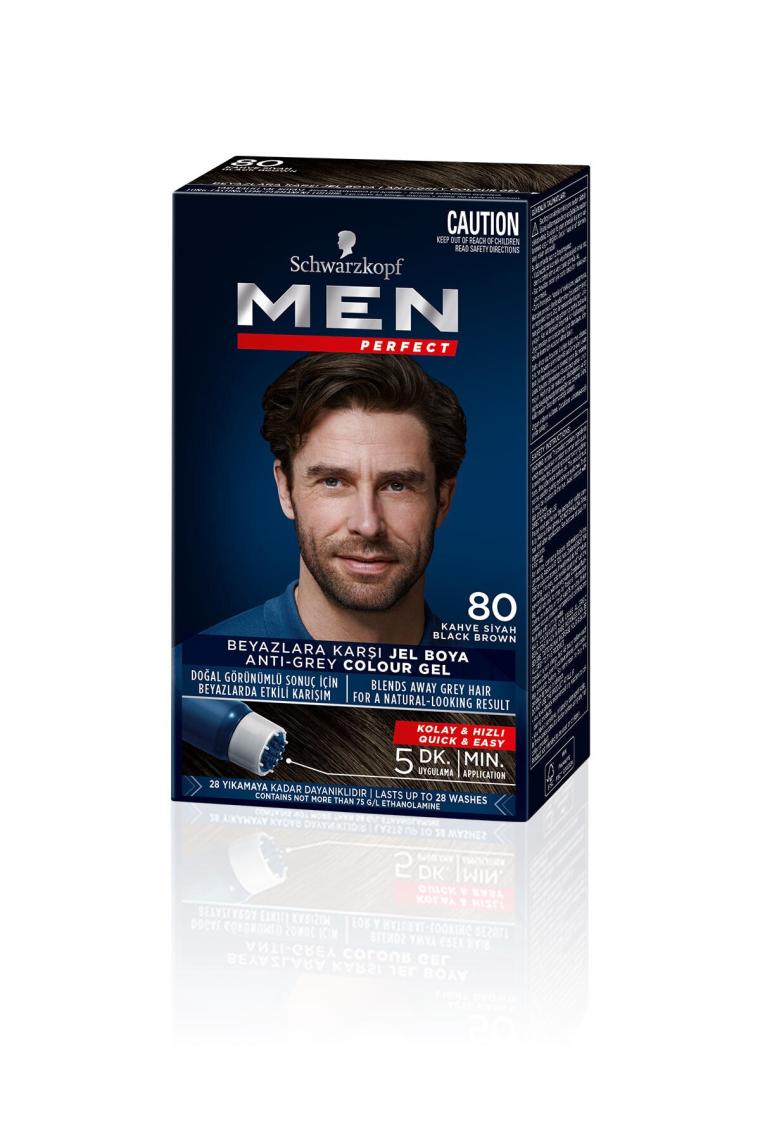 Schwarzkopf Men Perfect 80 Kahve Siyah Erkeklere Özel Saç Boyası