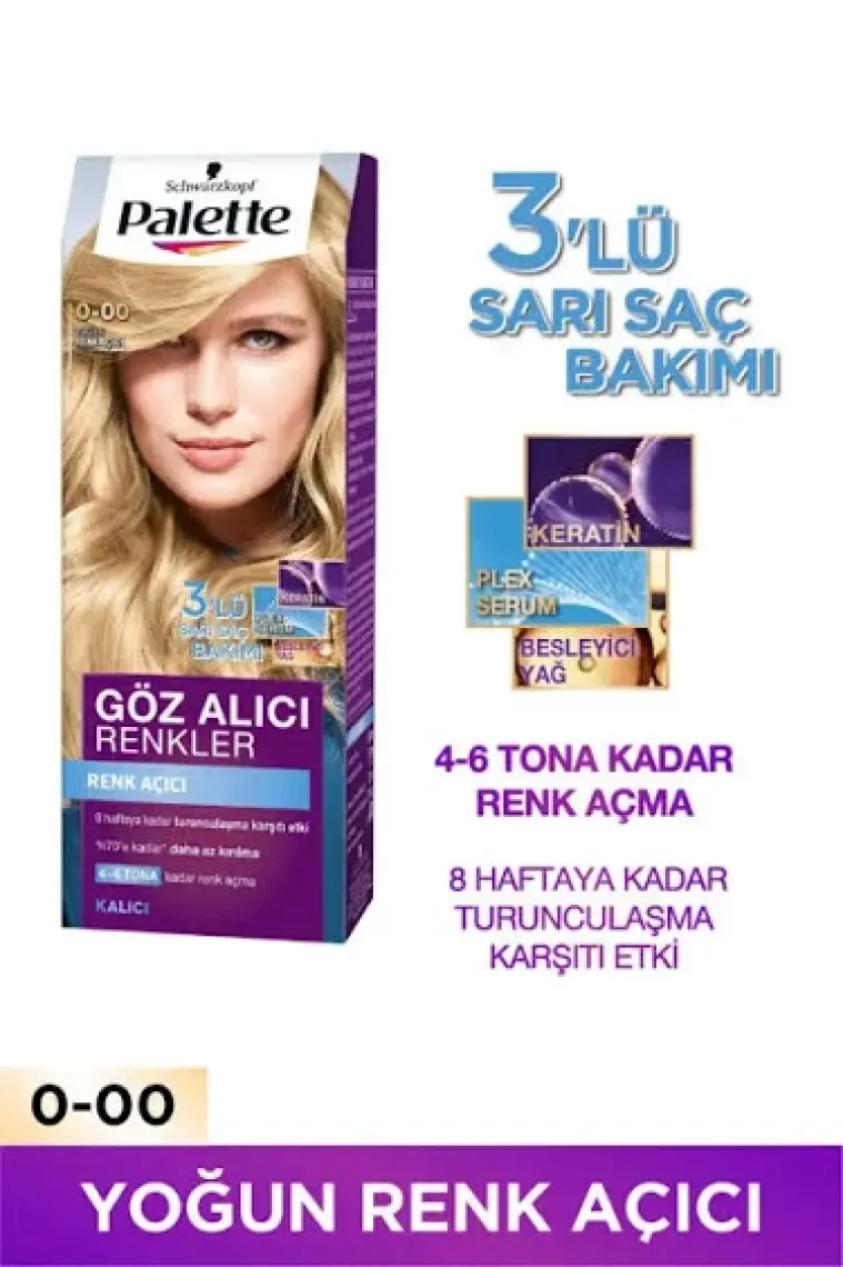 Palette 0-00 Yoğun Renk Açıcı Saç Boyası