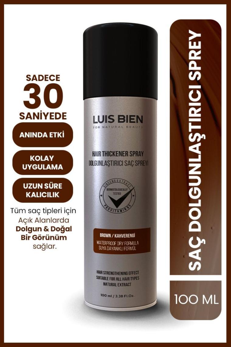 Dolgunlaştırıcı Saç Spreyi Kahverengi 100 ml 8681529832000