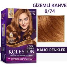 Wella Koleston Kit Saç Boyası 8/74 Gizemli Kahve
