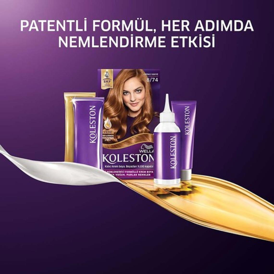 Wella Koleston Kit Saç Boyası 8/74 Gizemli Kahve