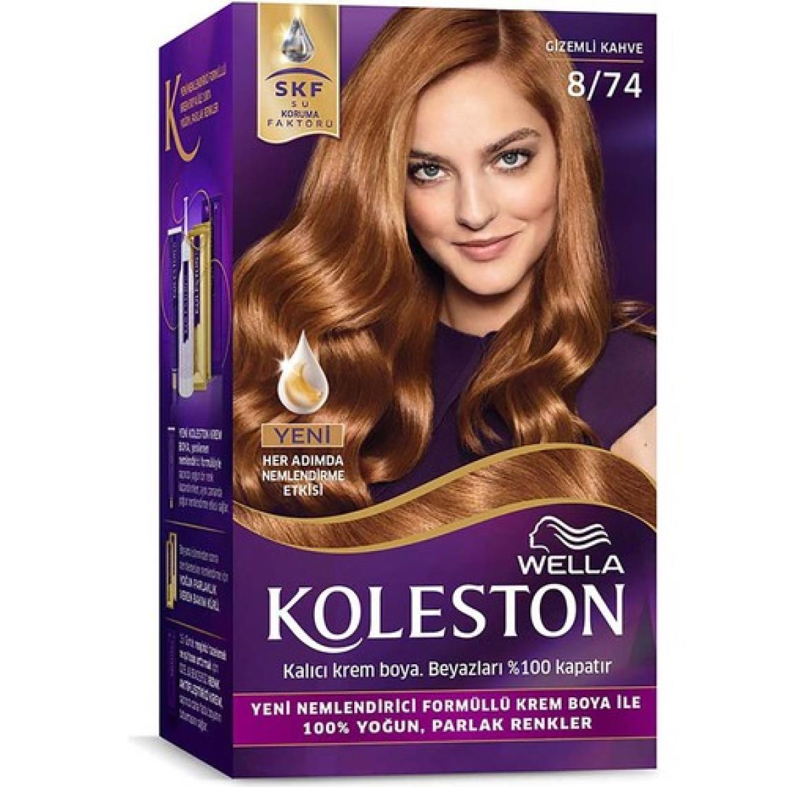 Wella Koleston Kit Saç Boyası 8/74 Gizemli Kahve