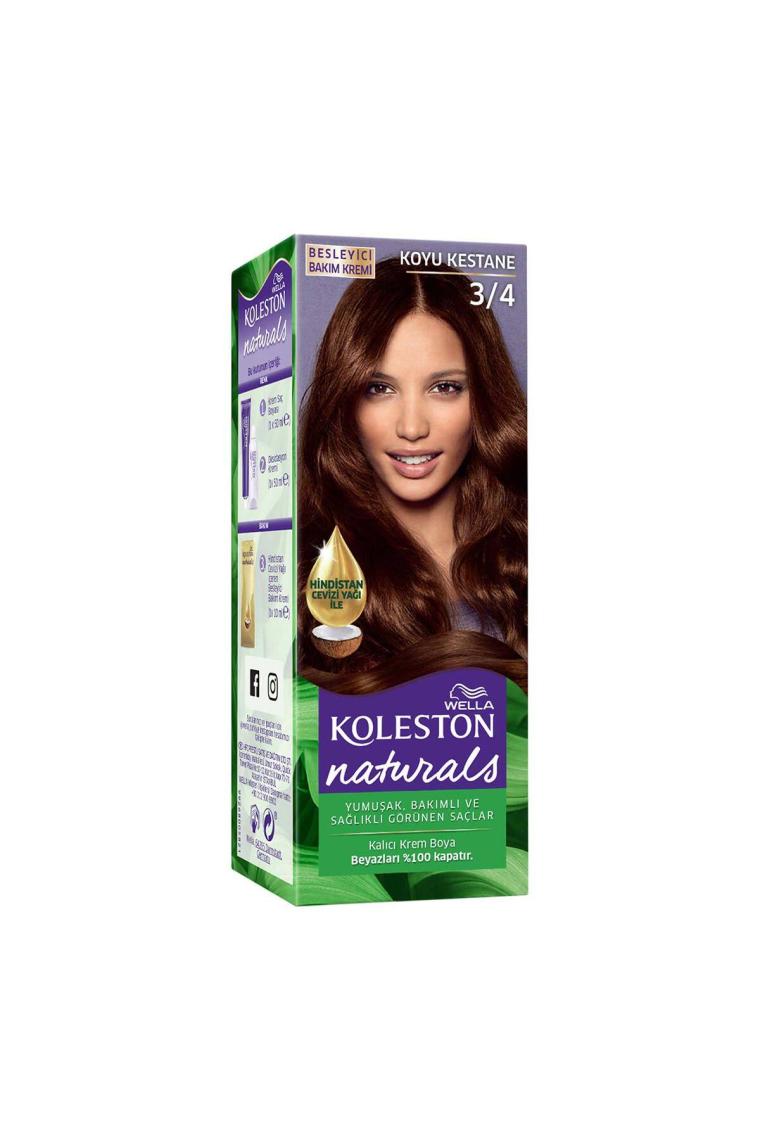 Wella Koleston Naturals 3/4 Koyu Kestane Saç Boyası