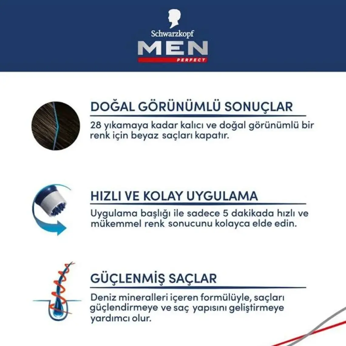 Schwarzkopf Men Perfect Beyazlara Karşı Jel Boya 80 Kahve Siyah