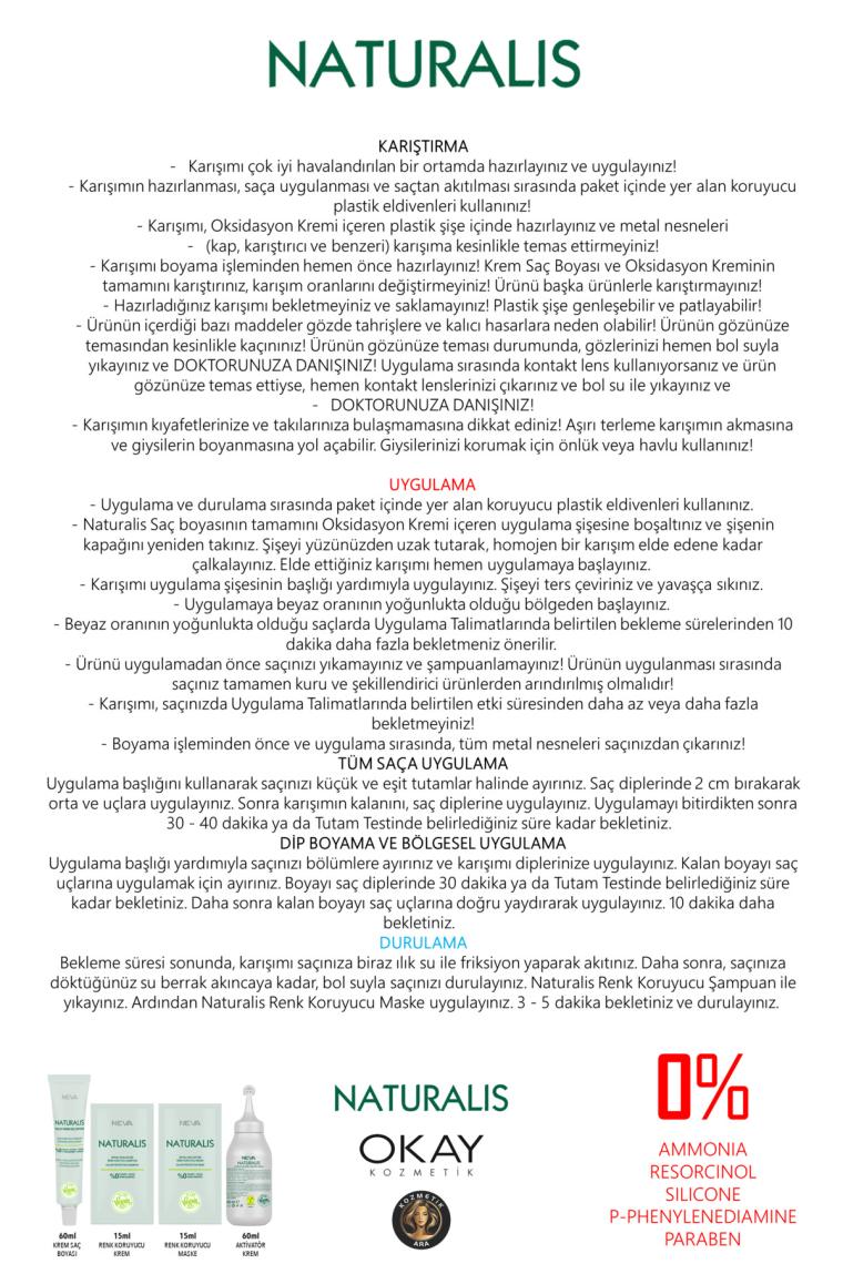 Neva Naturalis Saç Boyası 7.11 Yoğun Küllü Kumral Vegan 2'li Set