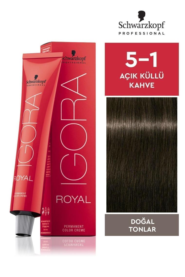 Royal Doğal Tonlar 5-1 Açık Küllü Kahve Saç Boyası 60 ml