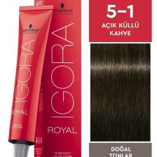 Royal Doğal Tonlar 5-1 Açık Küllü Kahve Saç Boyası 60 ml