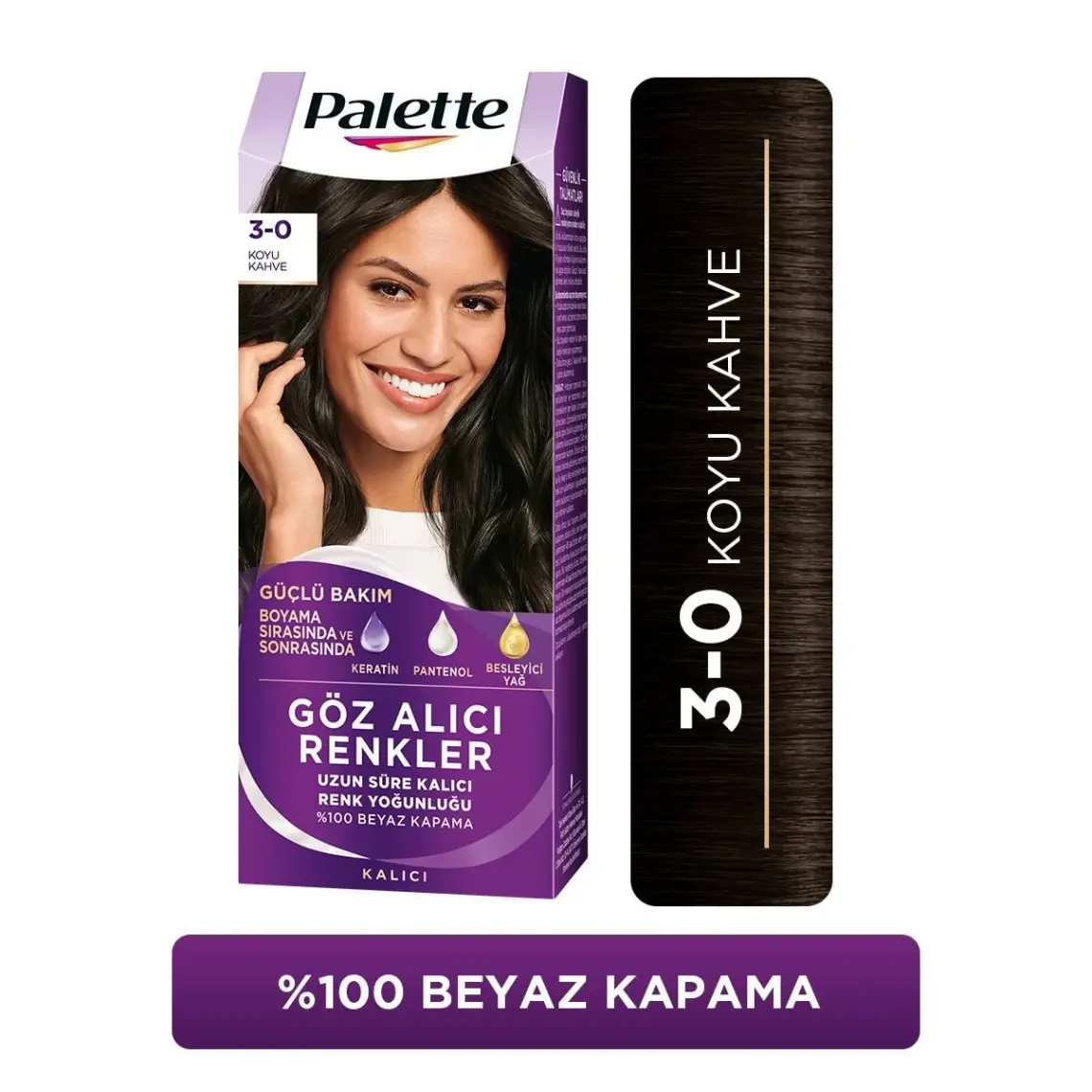 Palette 3-0 Koyu Kahve Saç Boyası