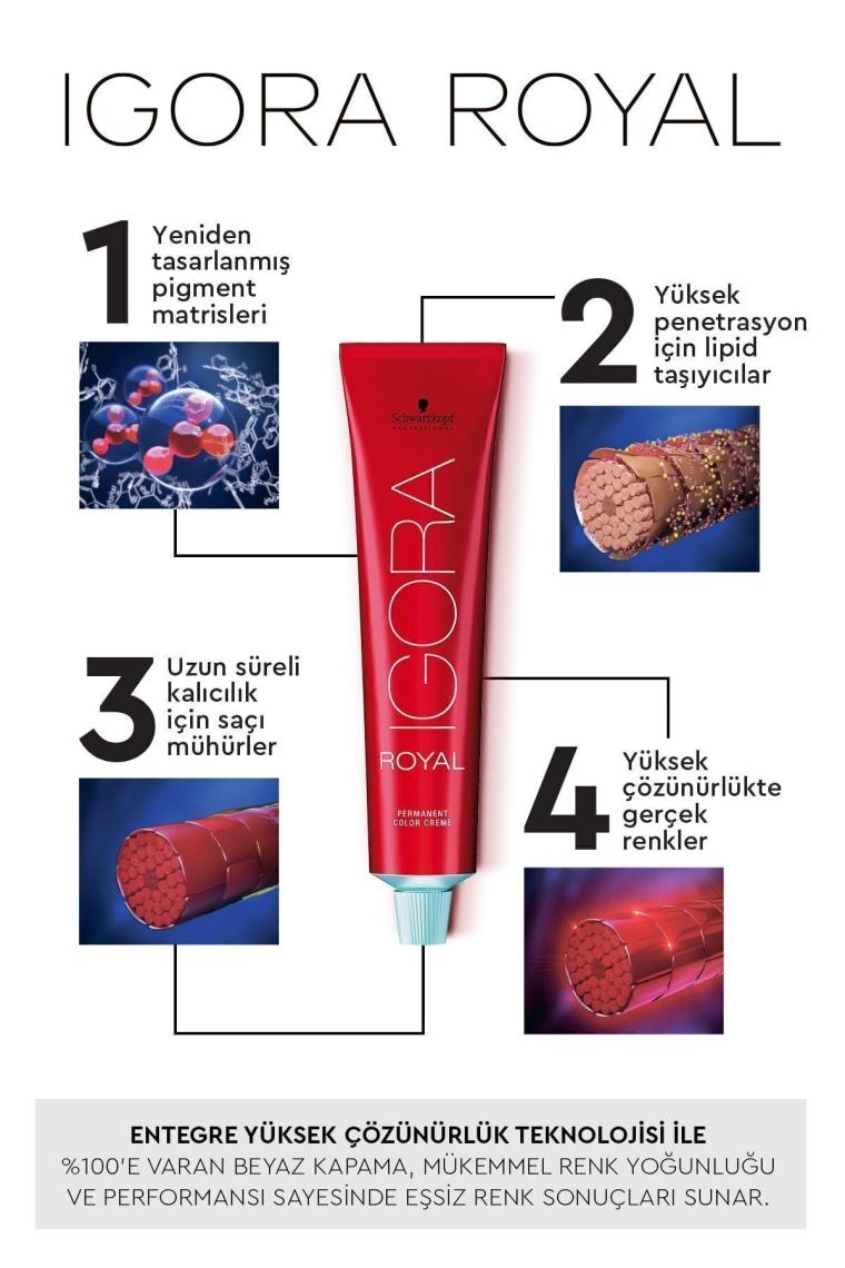 Schwarzkopf Igora Royal Saç Boyası 9,5-49 Transparan 60 ml