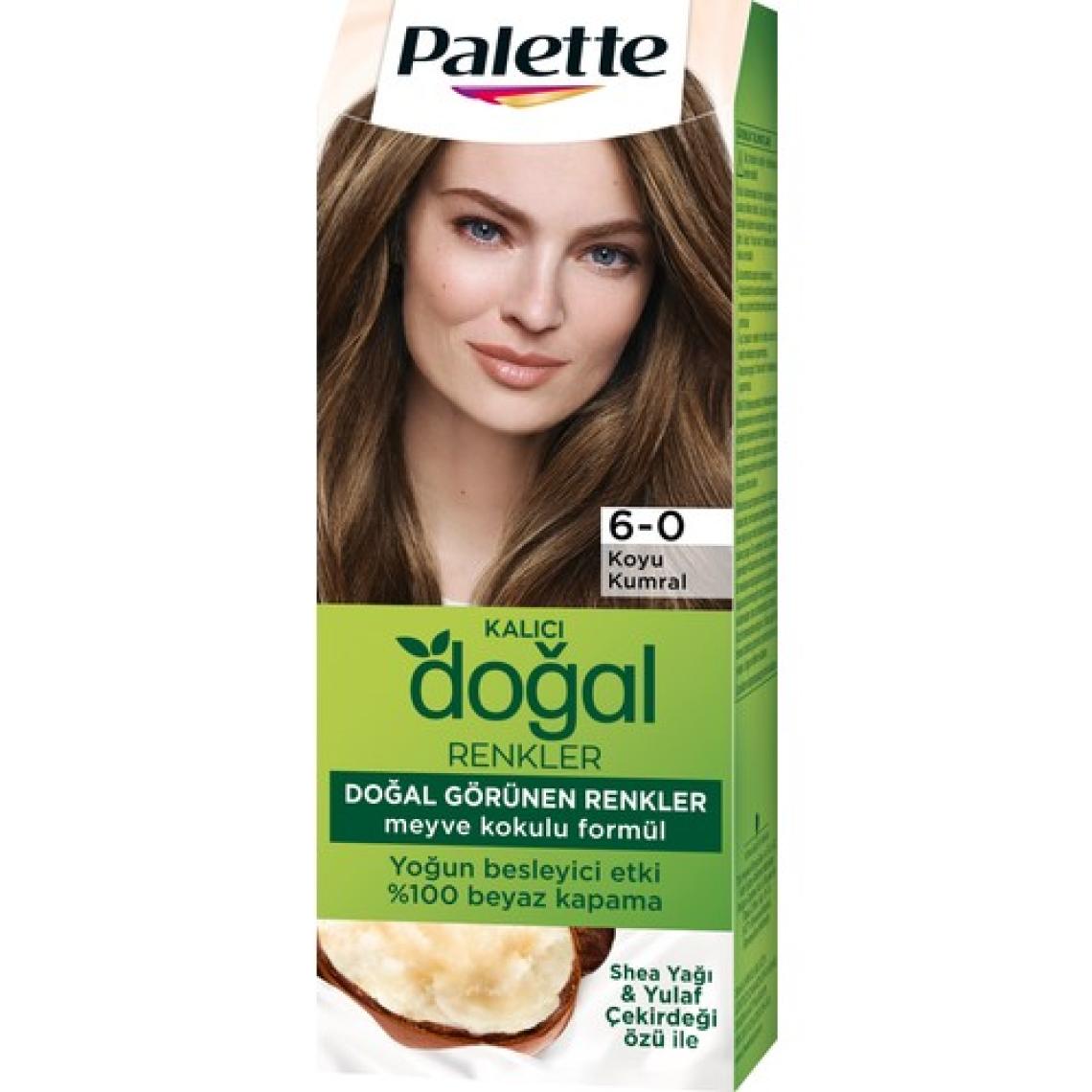 Palette Doğal Renkler 6-0 Koyu Kumral Saç Boyası