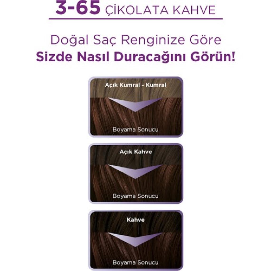 Palette Yoğun Göz Alıcı Renkler 3-65 Çikolata Kahve Saç Boyası