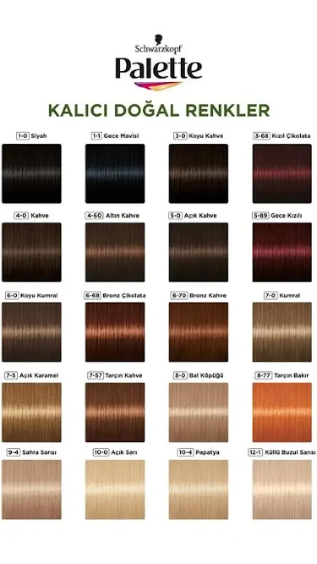 Palette Doğal Renkler 6-0 Koyu Kumral Saç Boyası Shea Yağı & Yulaf Çekirdeği Özü İle