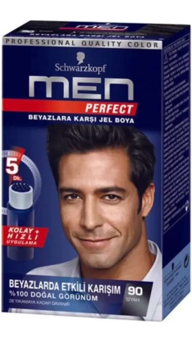 Men Perfect Saç Boyası 90 Siyah