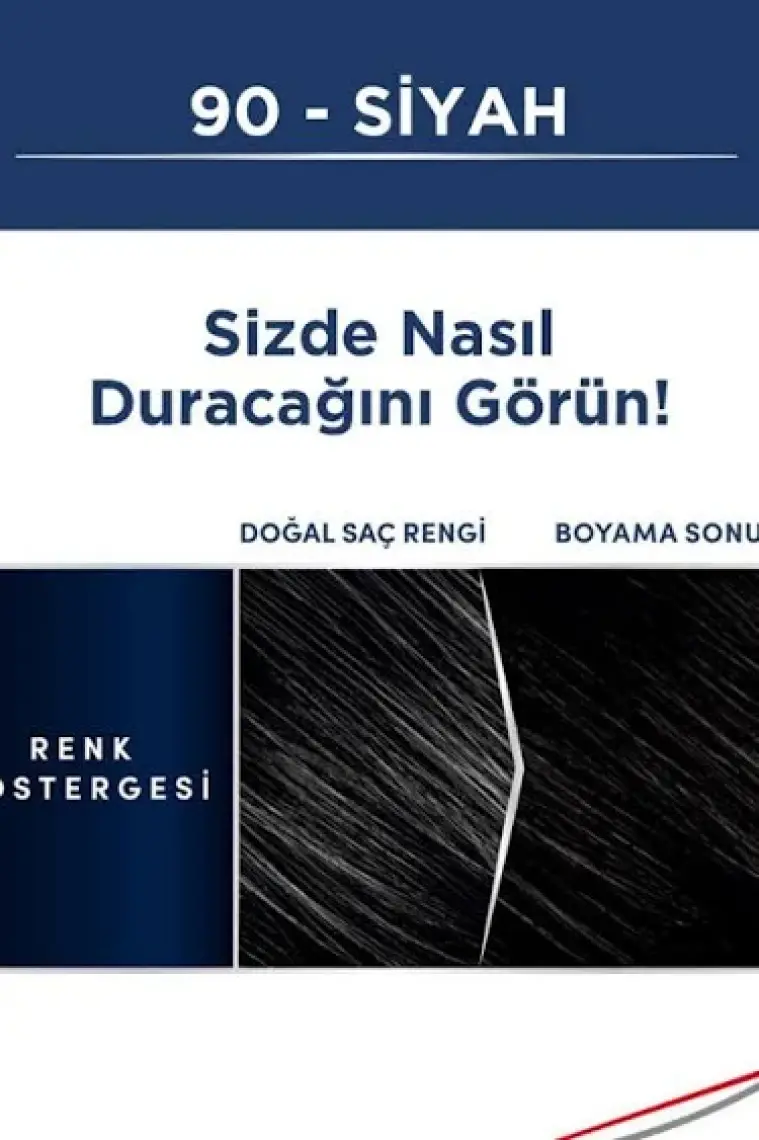 Men Perfect Saç Boyası 90 Siyah