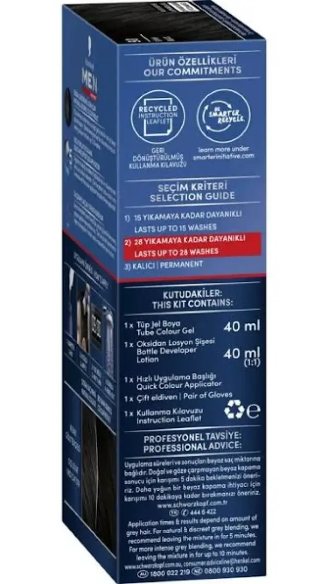 Men Perfect Saç Boyası 90 Siyah