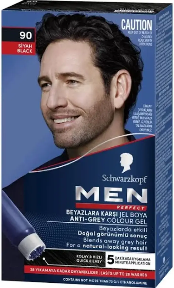Men Perfect Saç Boyası 90 Siyah
