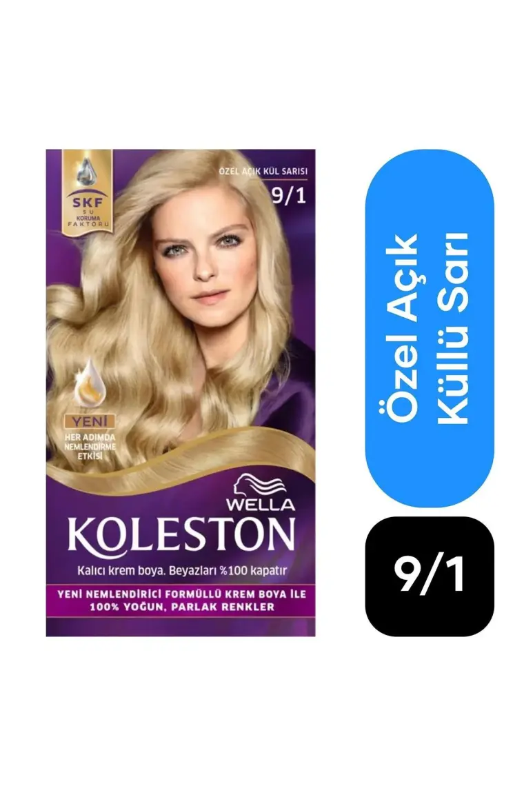 Wella Koleston Kit Saç Boyası 9/1 Özel Açık Kül Sarısı