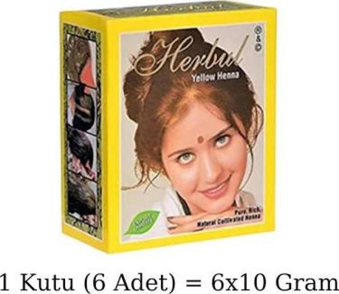 Herbal Sarı Hint Kınası 6 Lı