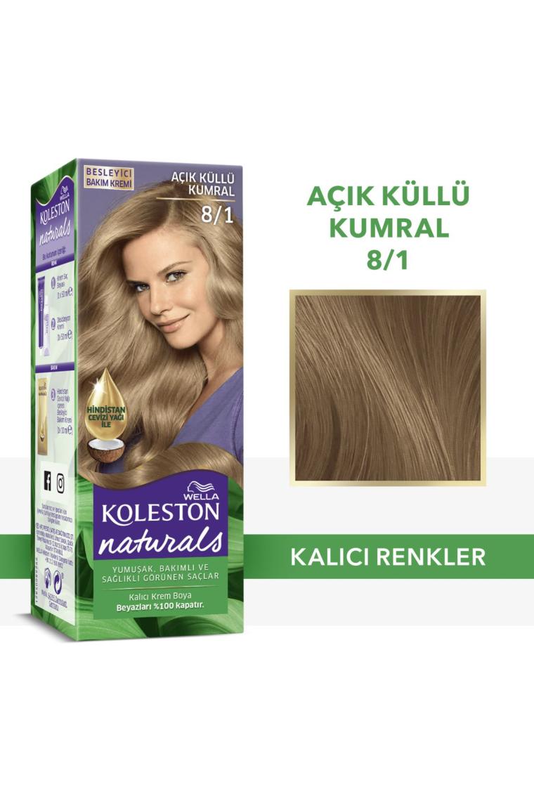 Wella Koleston Naturals 8/1 Açık Küllü Kumral