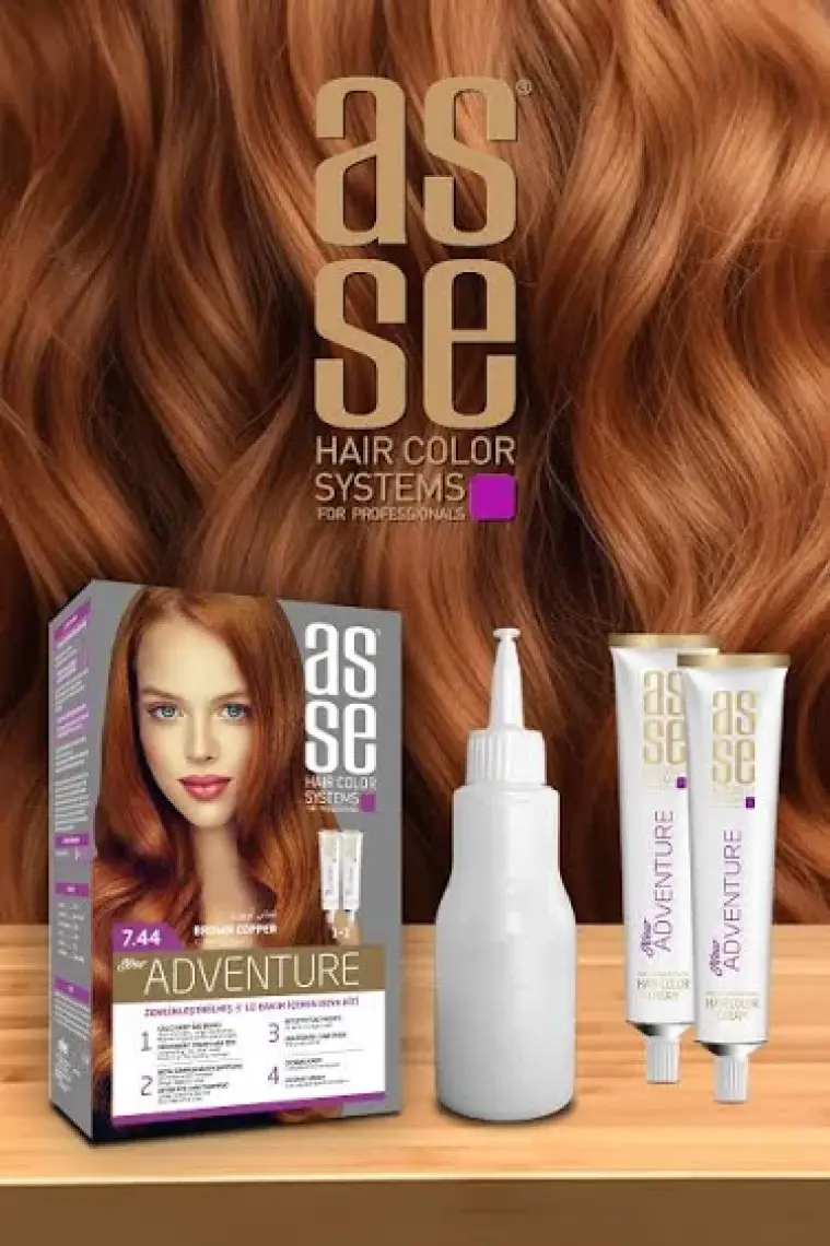 Asse Adventure Set Saç Boyası, Kalıcı ve Canlı Renkler 1+1 İki Kullanım Seti (No:8.11 Açık Doğal Zeytin Sarı)