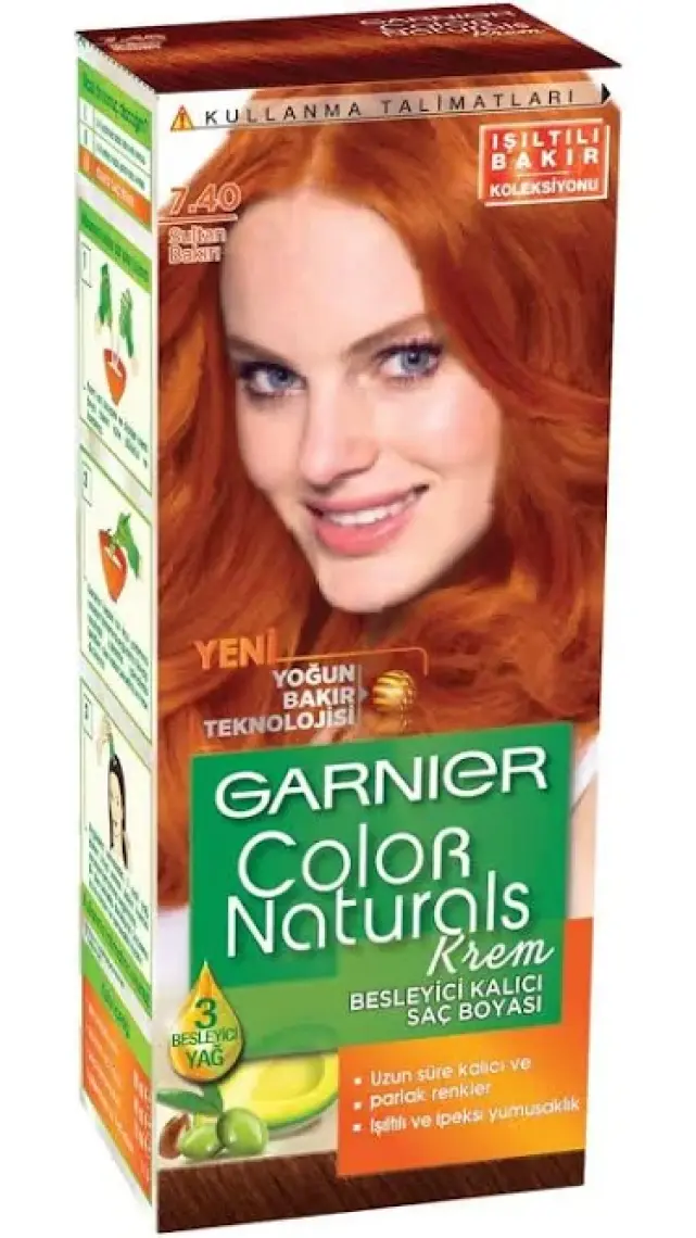 Color Naturals Saç Boyası 7.40 Tarçın Bakırı (YENİ AMBALAJ)