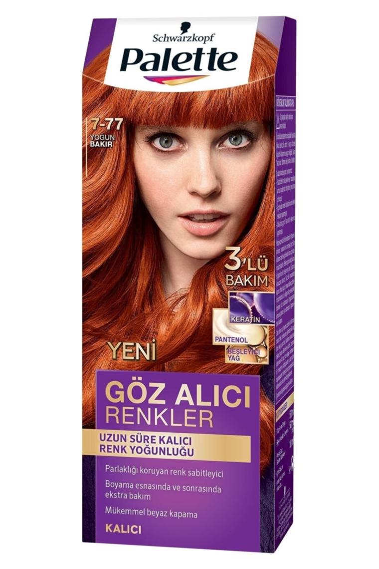 Palette Yoğun Göz Alıcı Renkler 7-77 Yoğun Bakır Saç Boyası