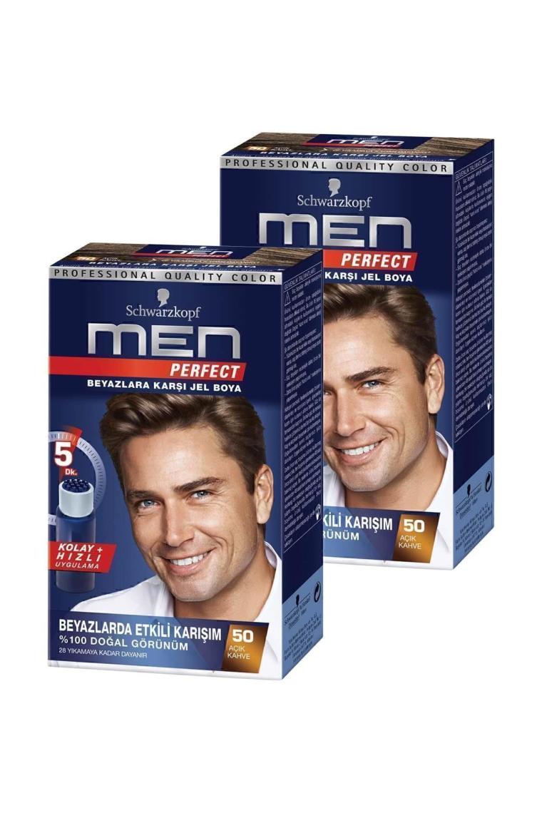 Men Perfect Schwarzkopf Saç Boyası 50 - Açık Kahve X 2 Adet