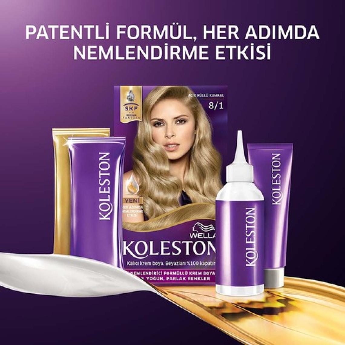 Wella Koleston 8/1 Küllü Açık Kumral Saç Boyası