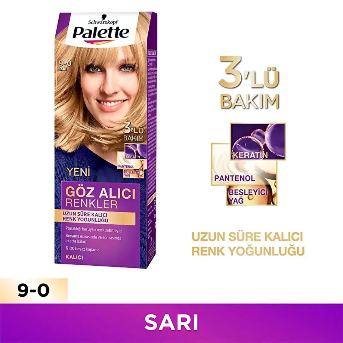Palette Saç Boyası 9-0 Sarı