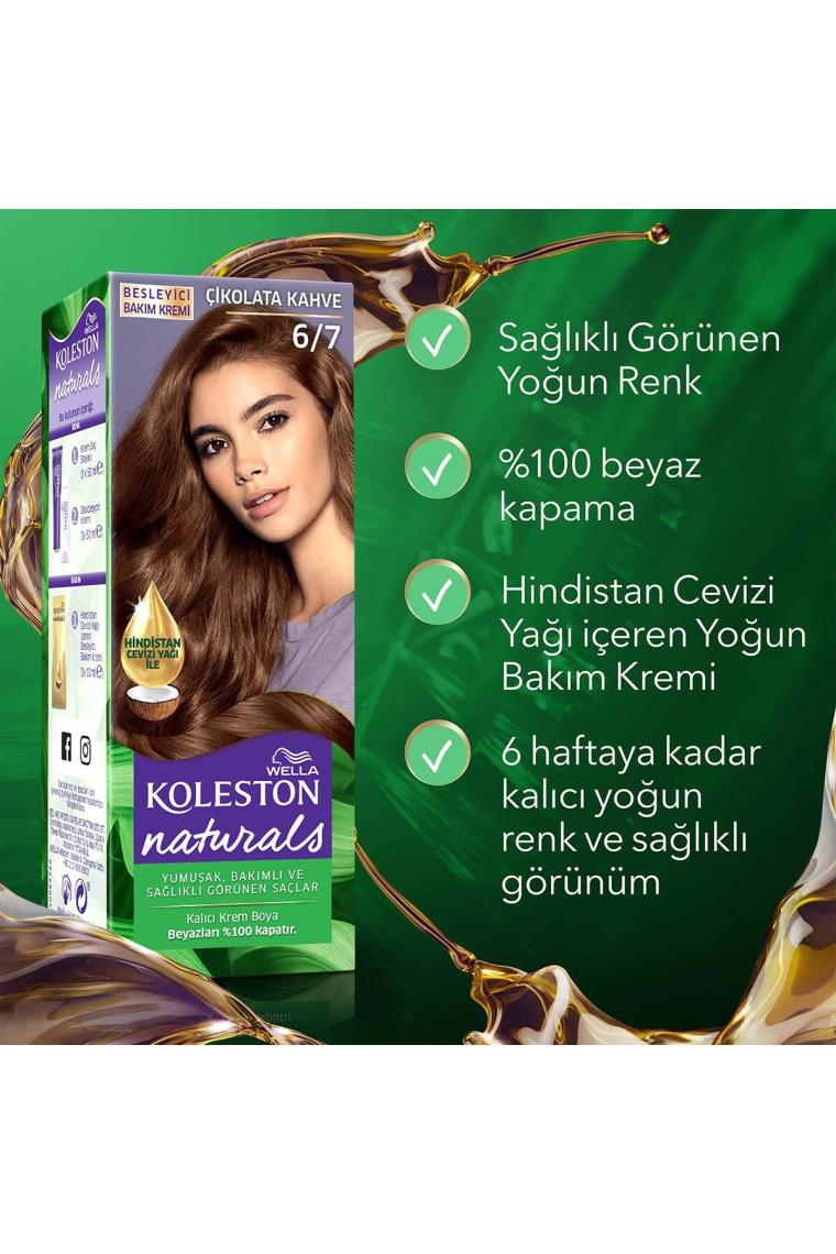 Wella Koleston Naturals 6/7 Çikolata Kahve Saç Boyası